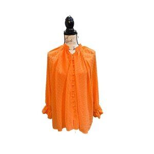 CBR boutique orange fall blouse extra-large